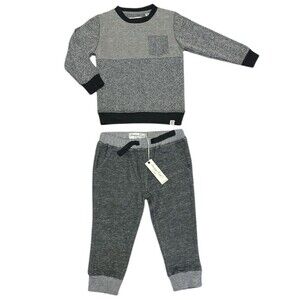 Sovereign Code Kids 24M Boys 2pc Outfit Sweatshirt and Sweatpants Gray NWT